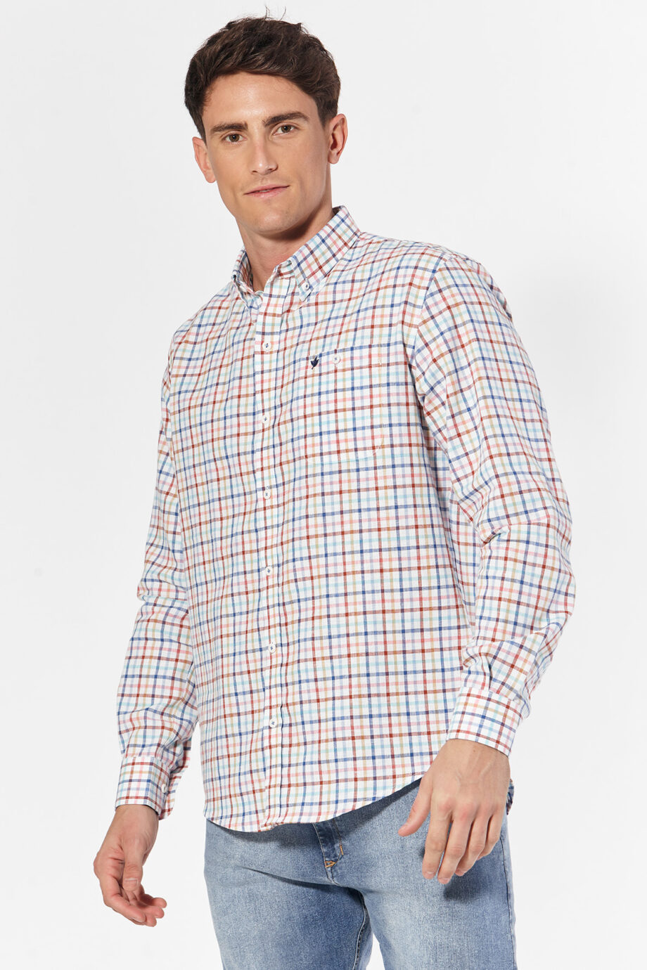 Camisa relaxed fit a cuadros