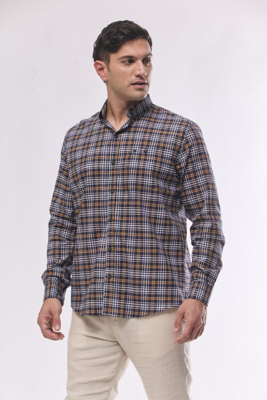 Camisa relaxed fit a cuadros