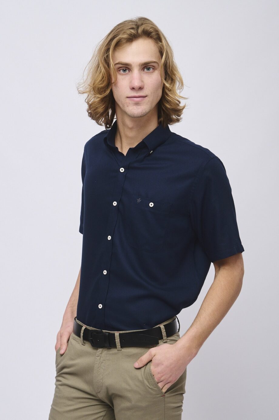 Camisa relaxed fit de lino