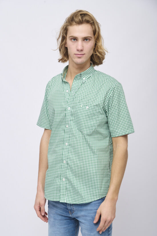 Camisa relaxed fit a cuadros