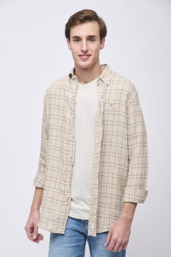 Camisa relaxed fit de lino