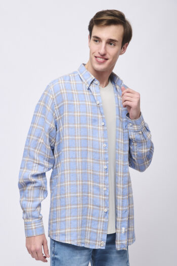 Camisa relaxed fit de lino