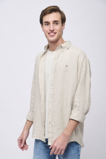 Camisa relaxed fit de lino