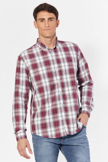 Camisa relaxed fit a cuadros