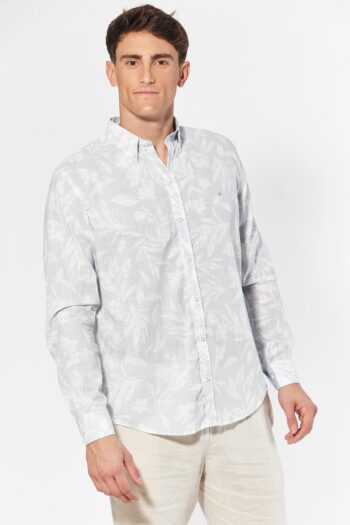 Camisa relaxed fit floreada