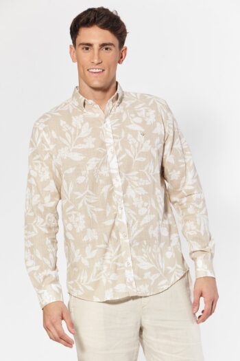 Camisa relaxed fit floreada