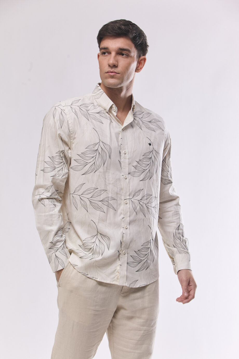 Camisa relaxed fit estampada