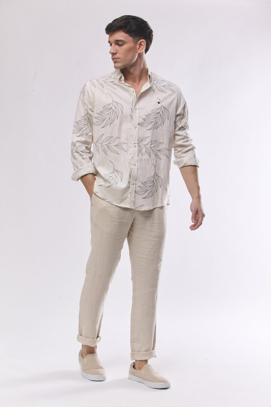 Camisa relaxed fit estampada