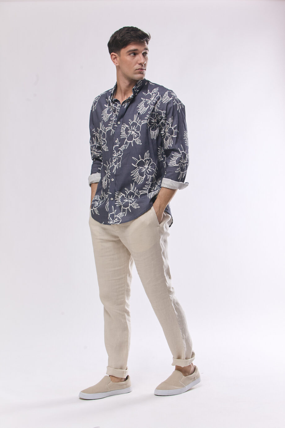 Camisa relaxed fit estampada