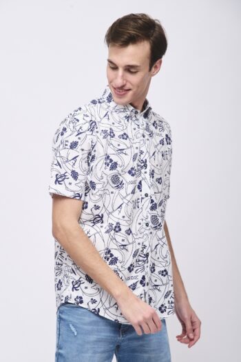 Camisa relaxed fit estampada