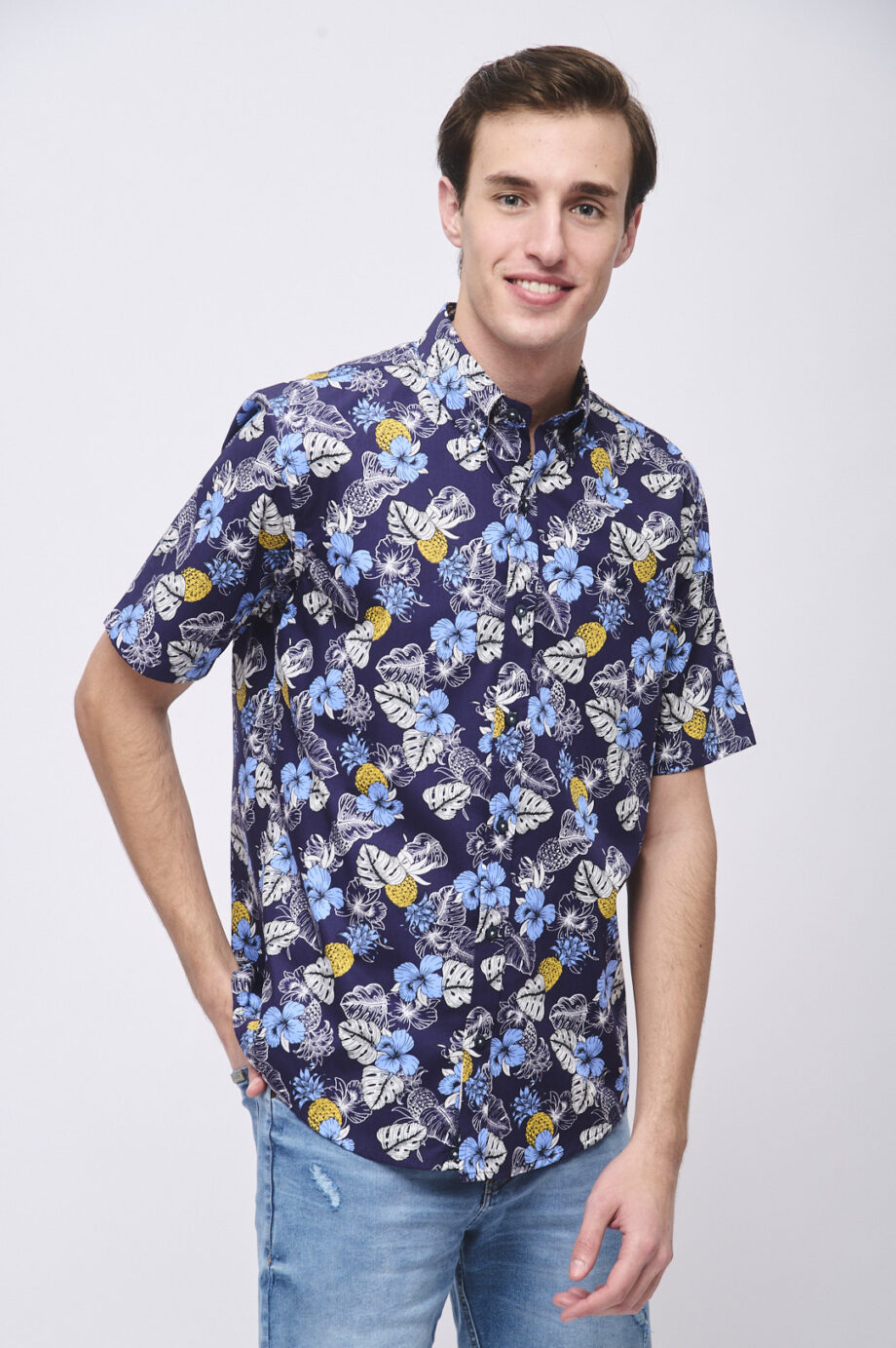 Camisa relaxed fit estampada