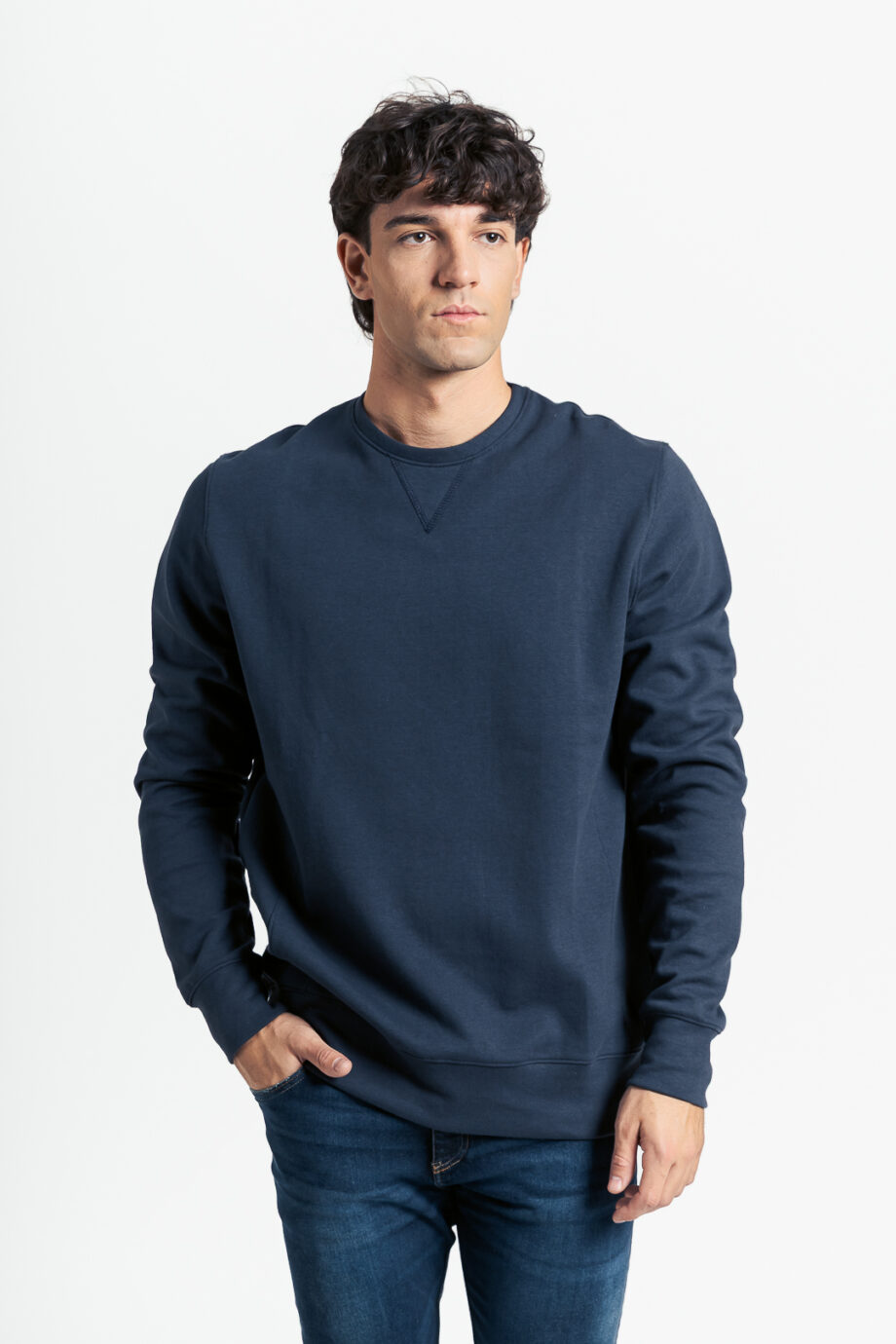Buzo cuello redondo interlock