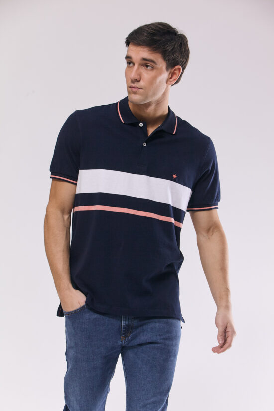 Polo rayada de jersey