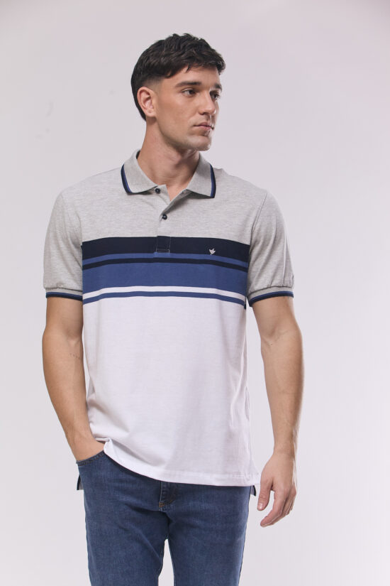 Polo rayada de jersey