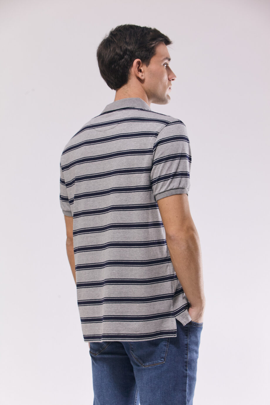 Polo rayada de jersey