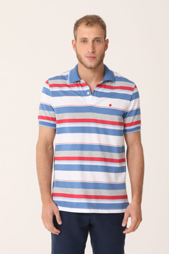 Polo rayada de jersey