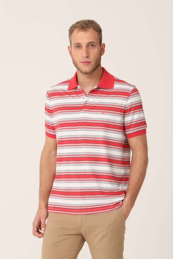 Polo rayada de jersey