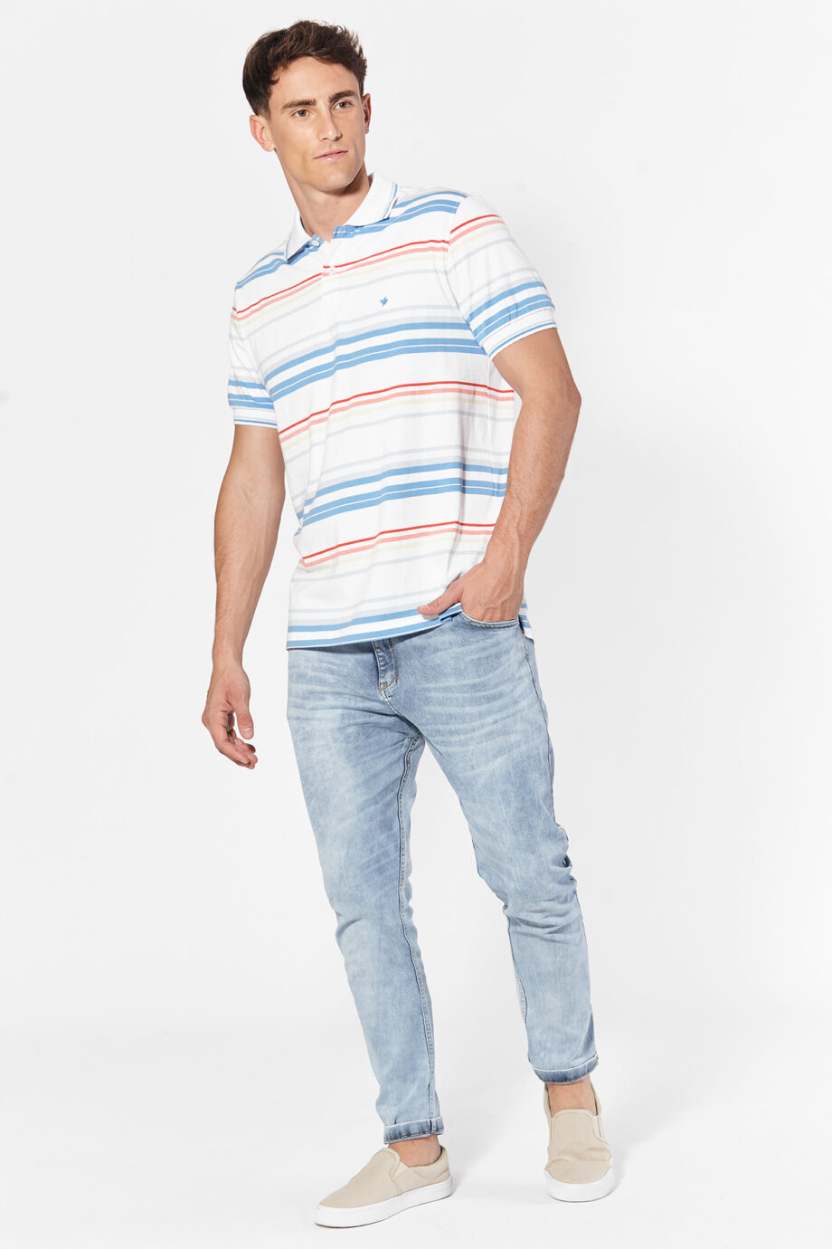 Polo rayada de jersey