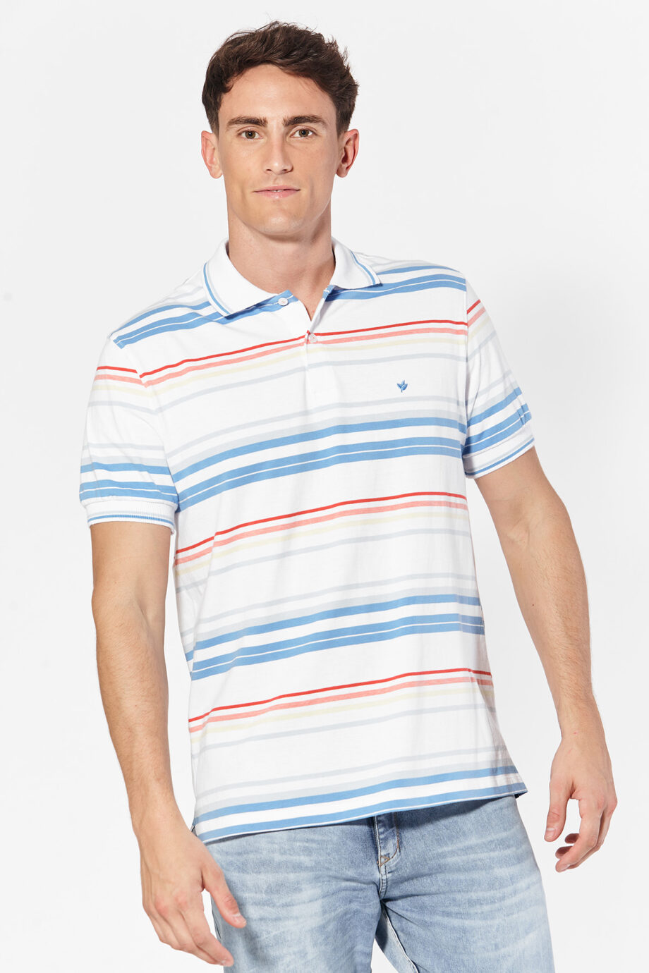 Polo rayada de jersey