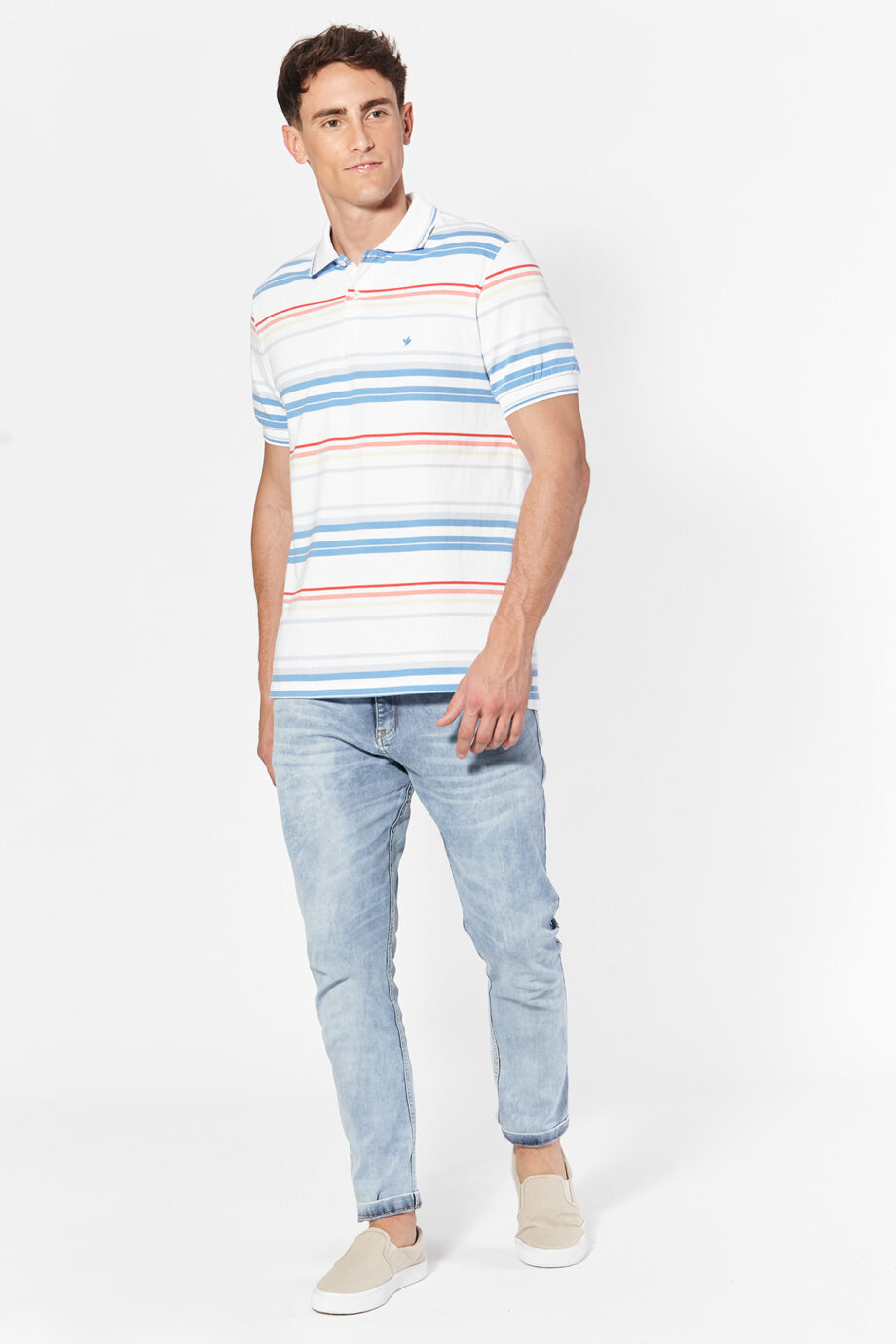 Polo rayada de jersey
