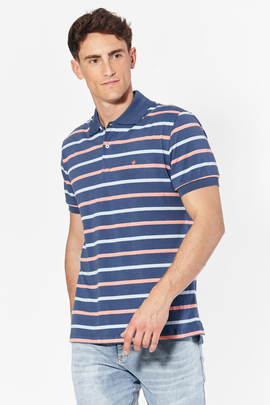 Polo rayada de jersey
