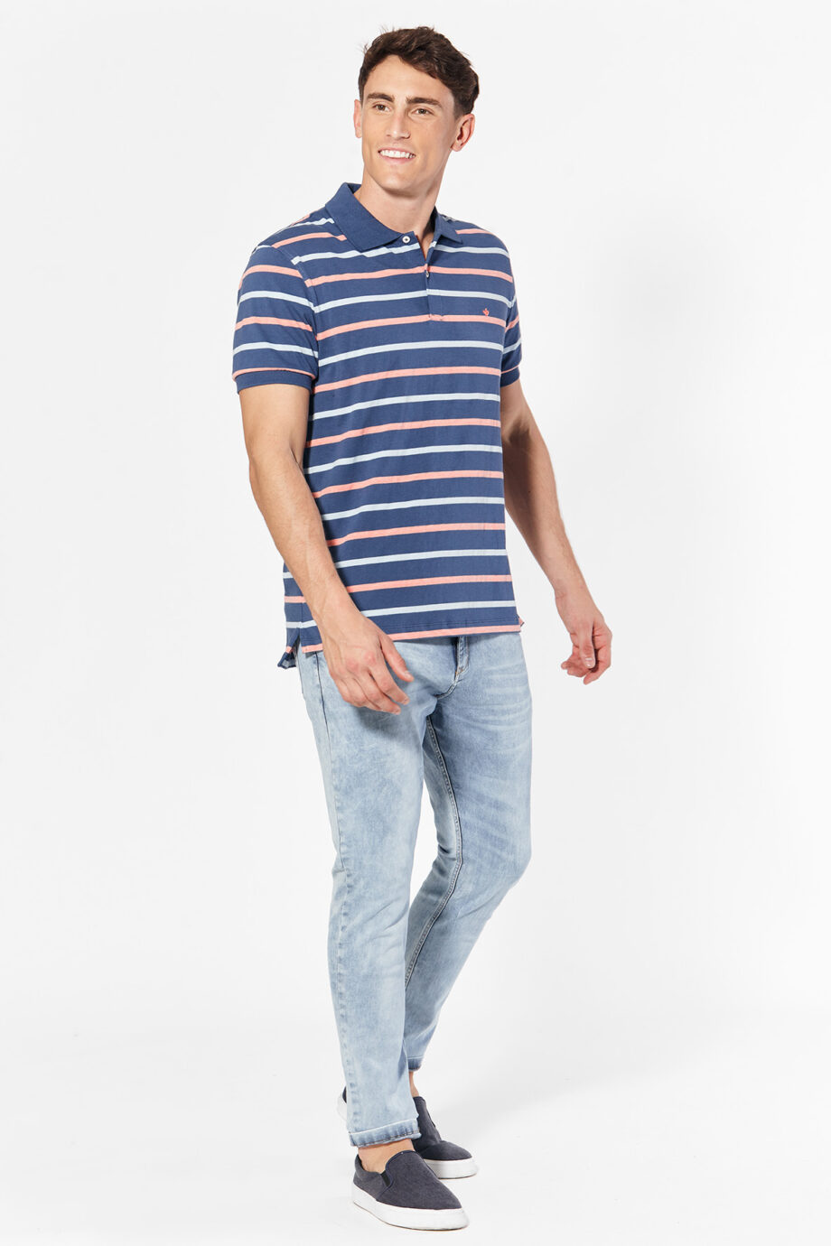Polo rayada de jersey
