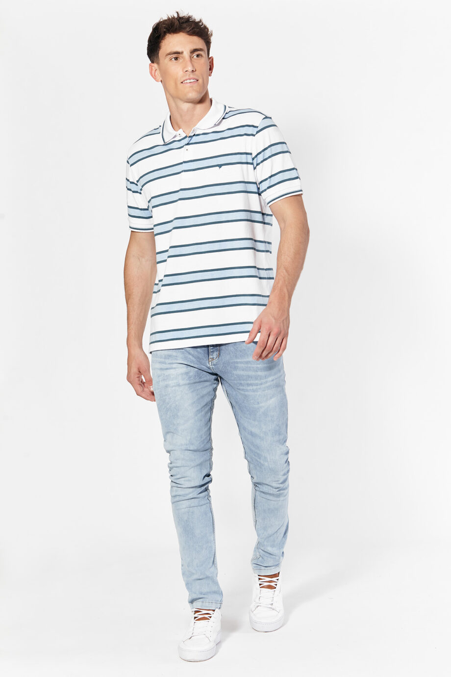 Polo rayada de jersey