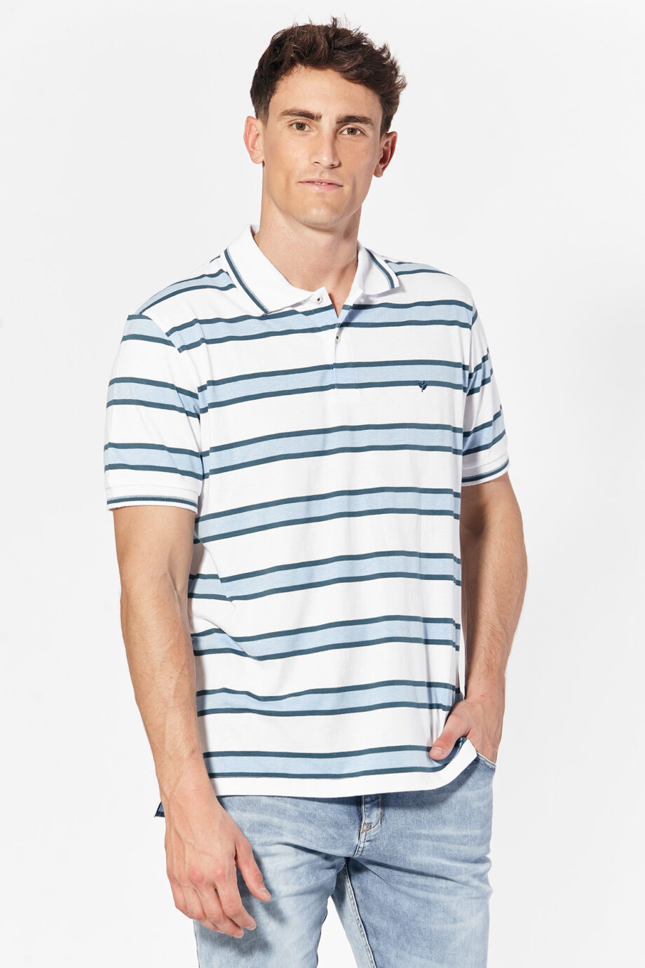 Polo rayada de jersey