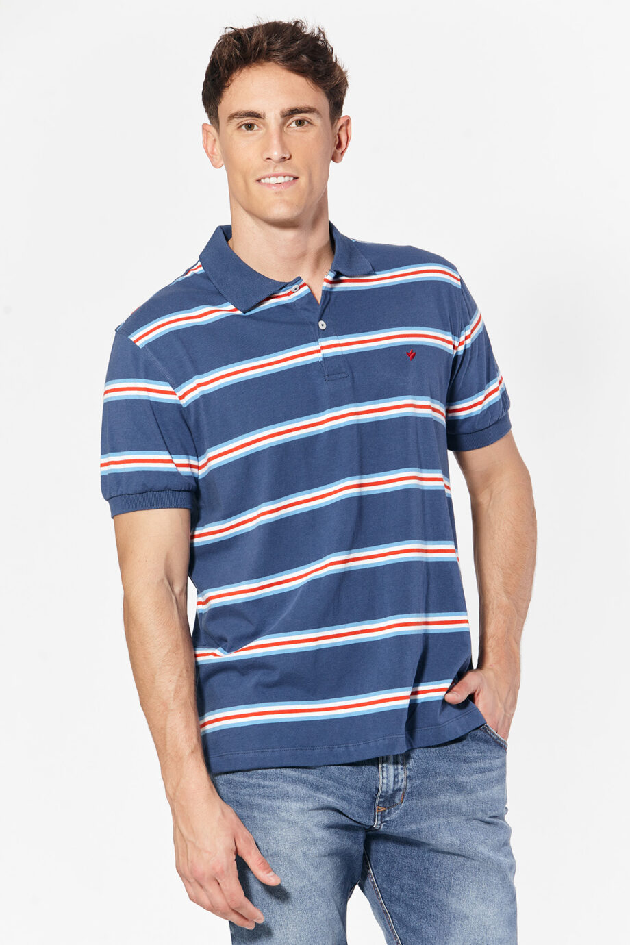Polo rayada de jersey