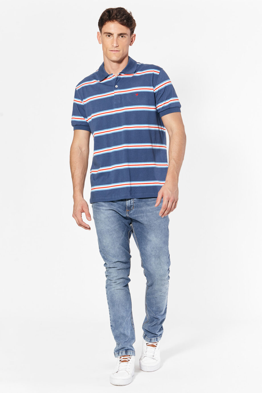 Polo rayada de jersey