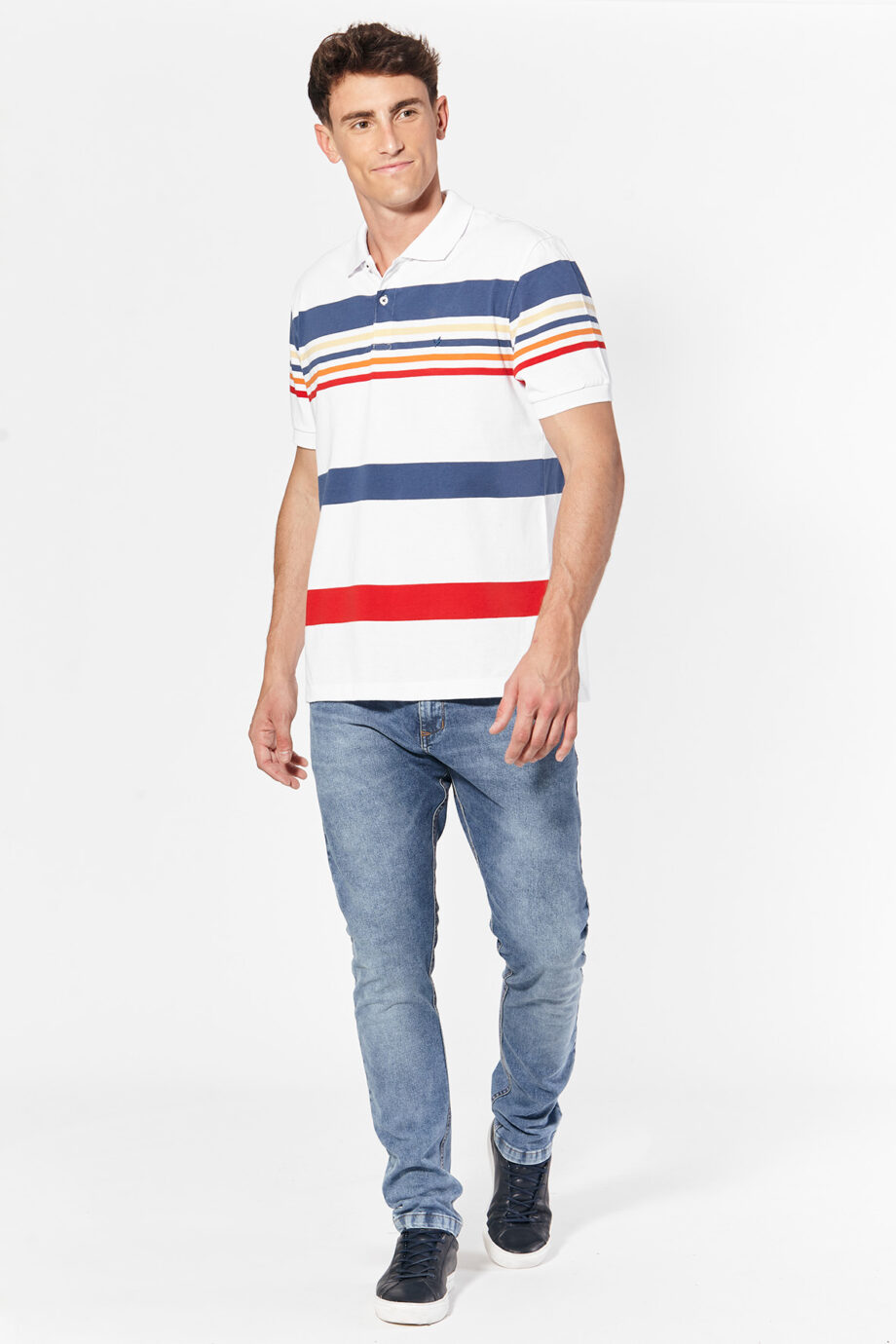 Polo rayada de jersey