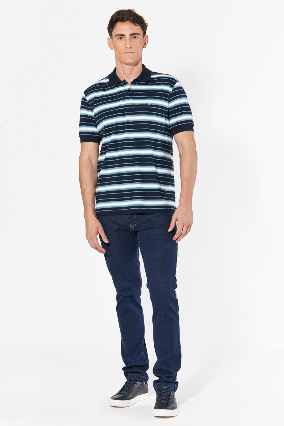 Polo rayada de jersey