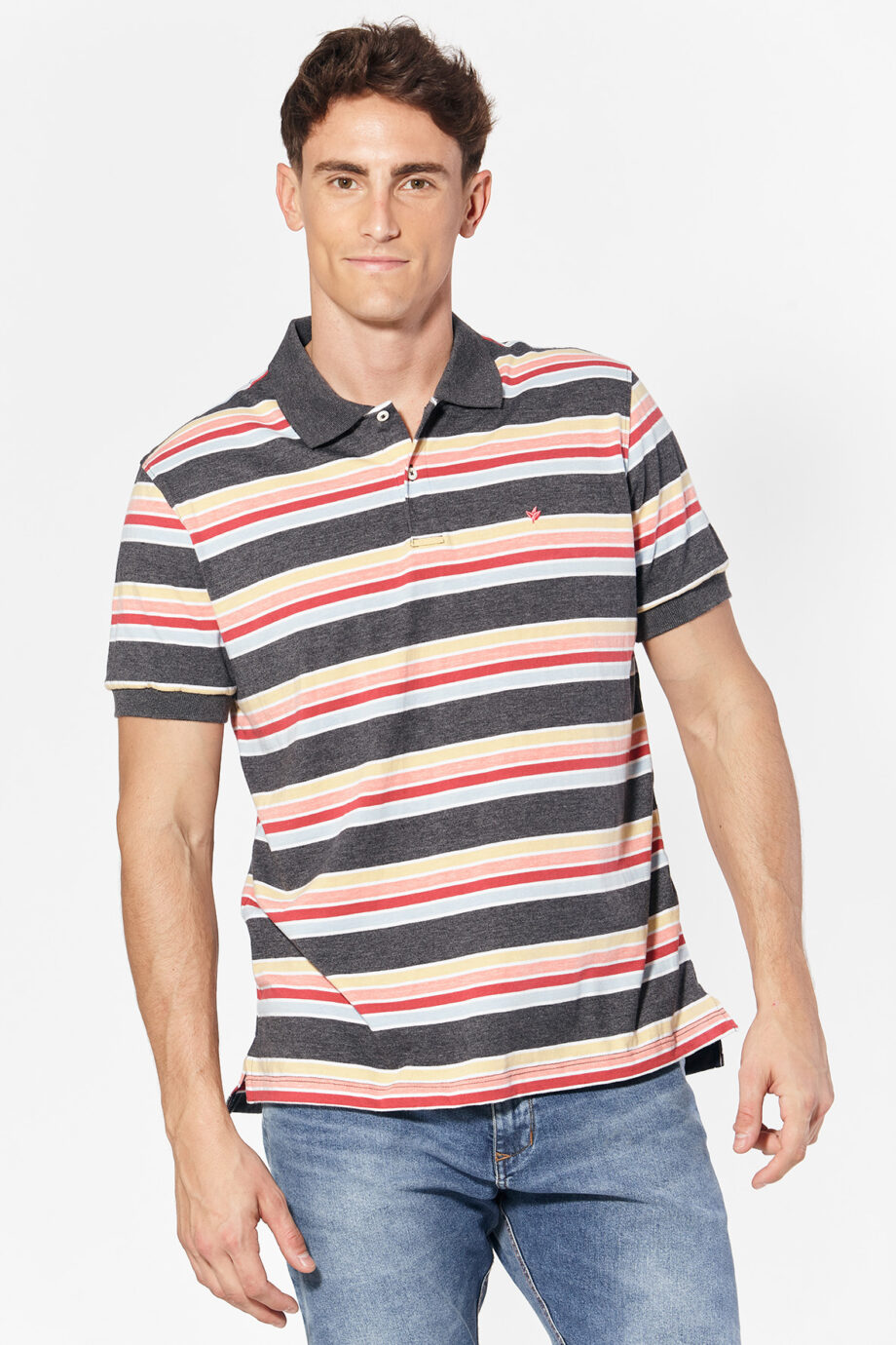 Polo rayada de jersey