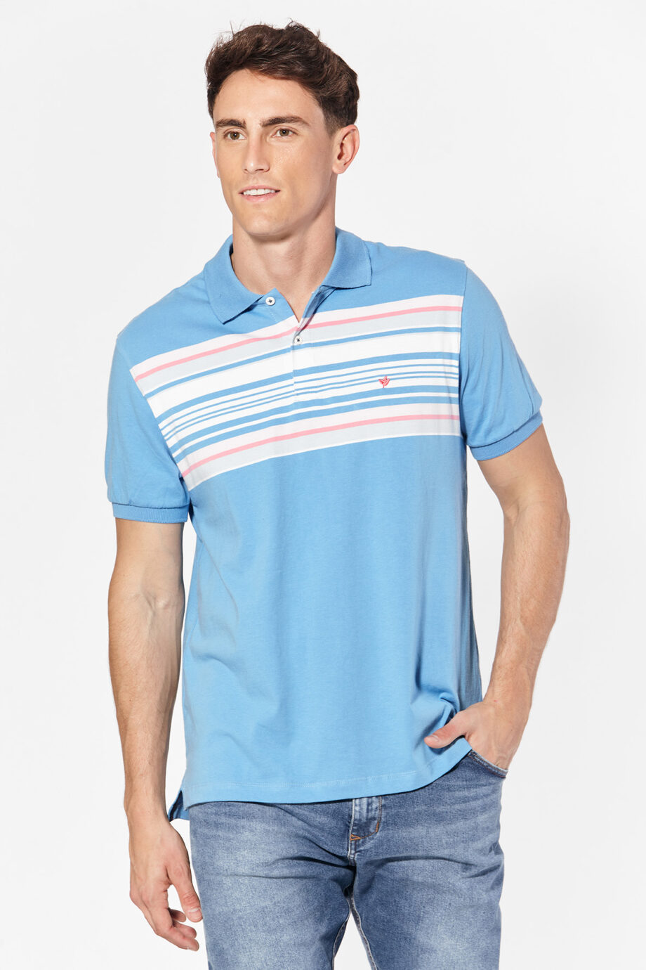 Polo rayada de jersey