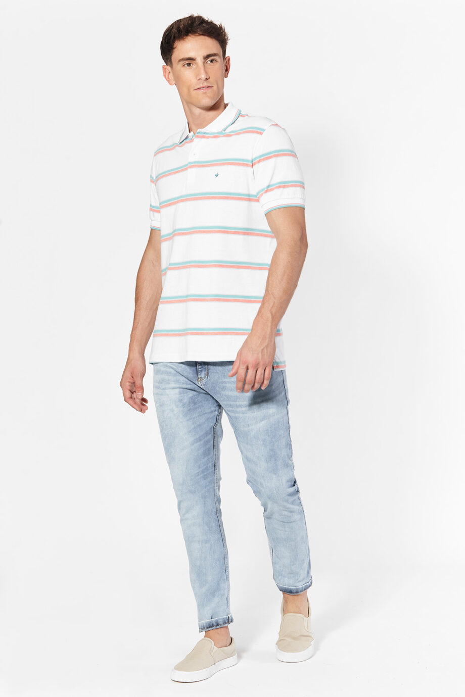 Polo rayada de jersey