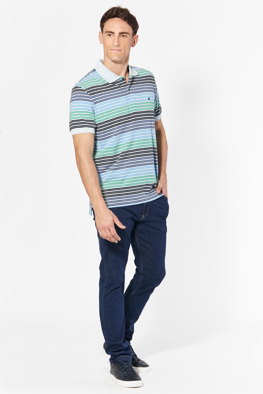Polo rayada de jersey