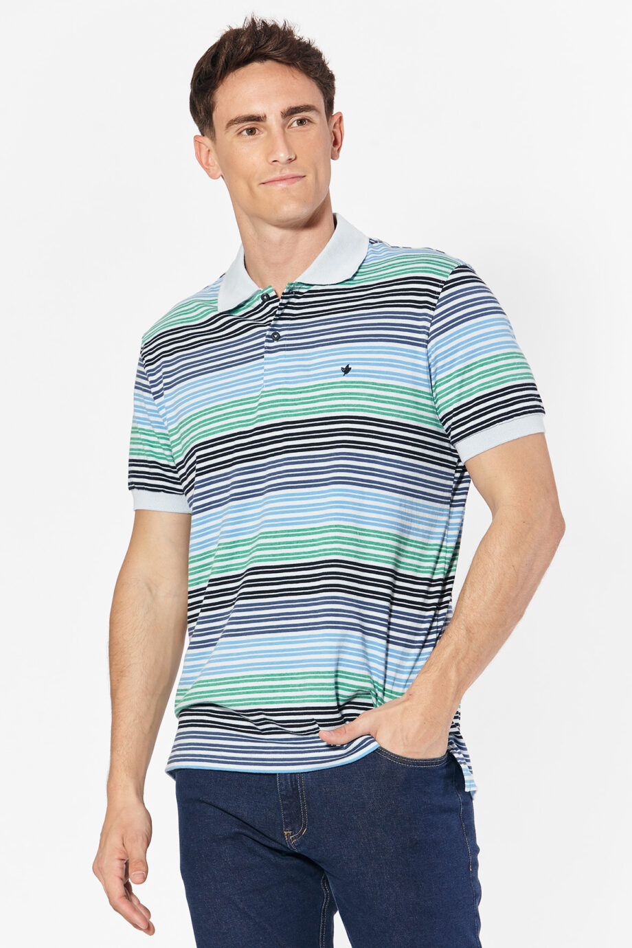 Polo rayada de jersey