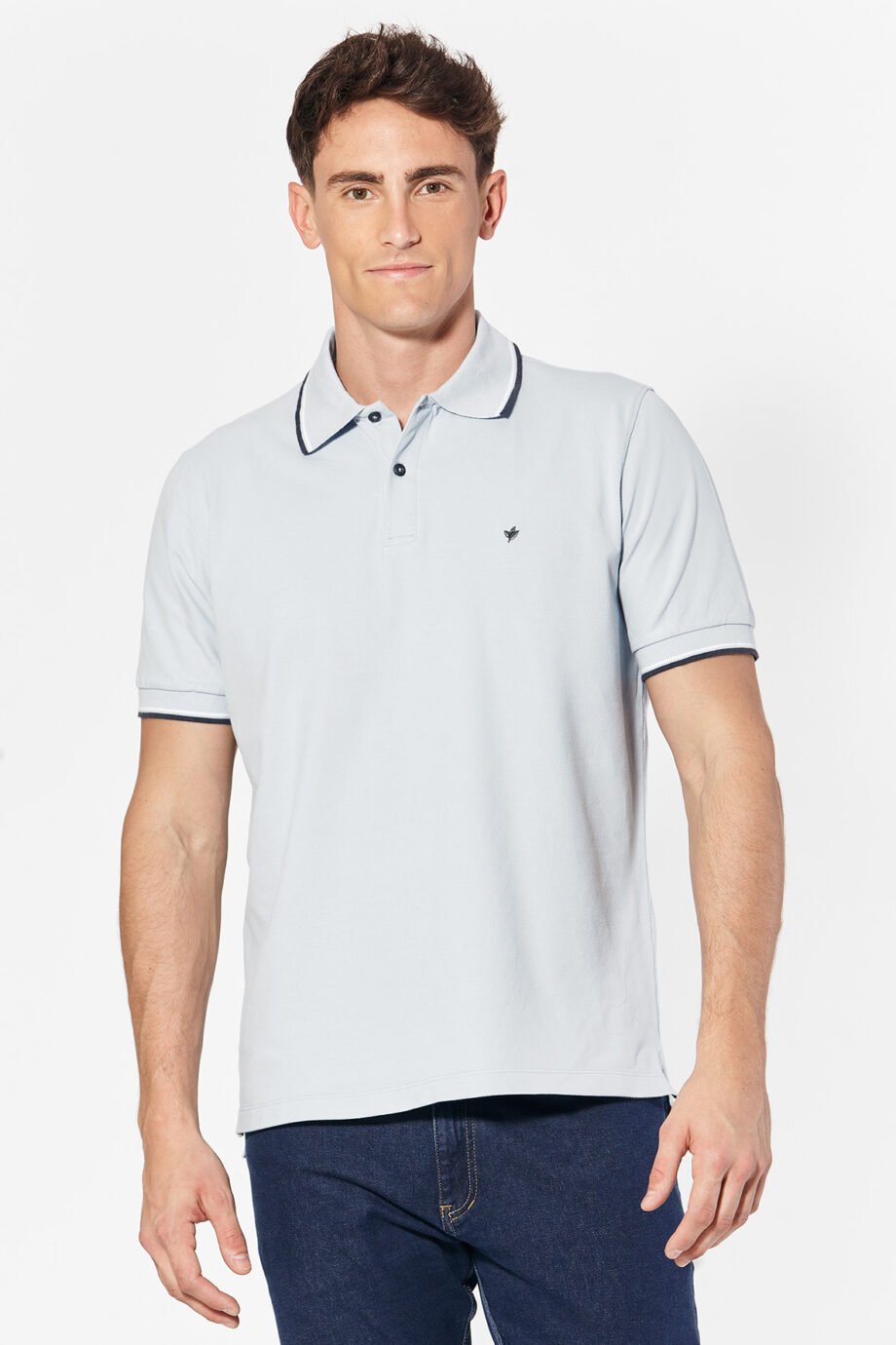 Polo de piqué con 2 vivos