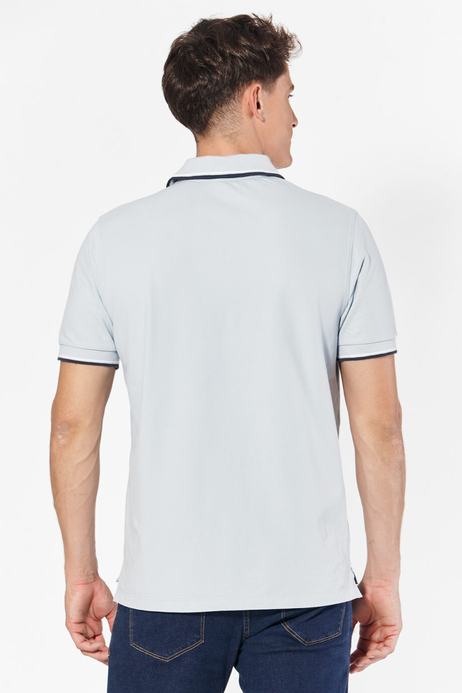 Polo de piqué con 2 vivos