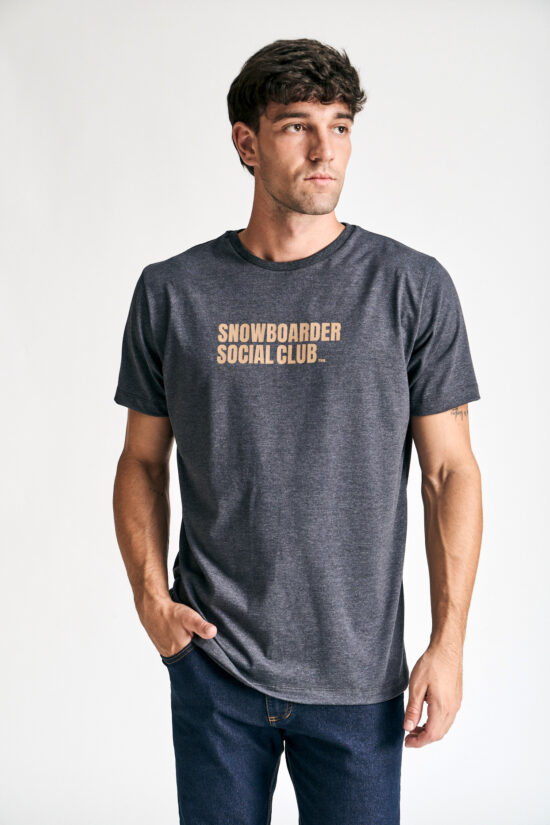 Remera mangas cortas snowboarder
