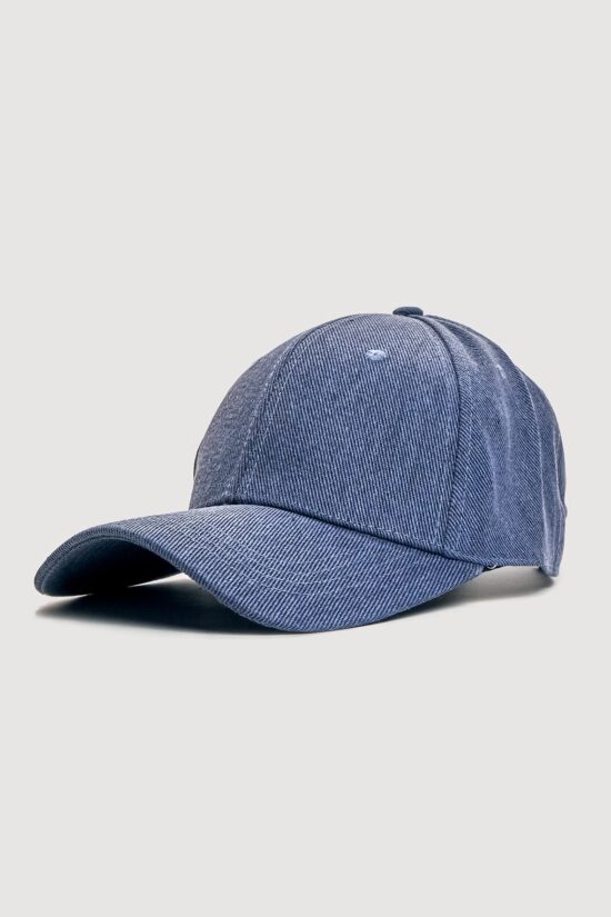 Gorra lisa de gabardina teñida